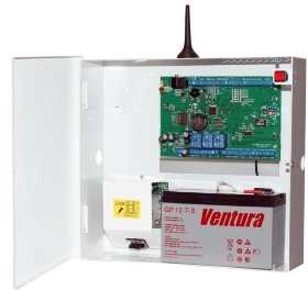 Устройство оконечное объектовое приемно-контрольное c GSM коммуникатором S632-2GSM-BK25-W (S632-2GSM-BK), Бокс-комплект под 7Ач, белый