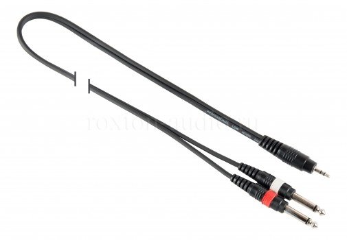 Y-002/2M ROXTON Аудио кабель 2 м (mini-Jack – 2х Jack)